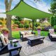 thumbnail image 2 of de vela triángulo rectángulo dosel de vela para Patios de las instalaciones 10 'x 10', Red de la, anillos en D - Rectángulo verde Rectángulo Verde Sunnimix Vela de sombra, 2 of 7