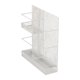 thumbnail image 3 of Soporte de hierro de pie, organizador portátil, soporte de gran capacidad con Blanco, 3 of 9
