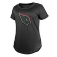 thumbnail image 2 of Women's New Era  Charcoal Arizona Cardinals 2024 NFL Draft T-Shirt, 2 of 3