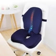 thumbnail image 2 of Cojín de espuma viscoelástica para asiento, almohada ortopédica para coxis, cojín para silla de oficina, soporte para cintura, almohada para espalda, asiento de coche, juegos de almohadillas de masaje de cadera Tan Jianjun unisex, 2 of 2