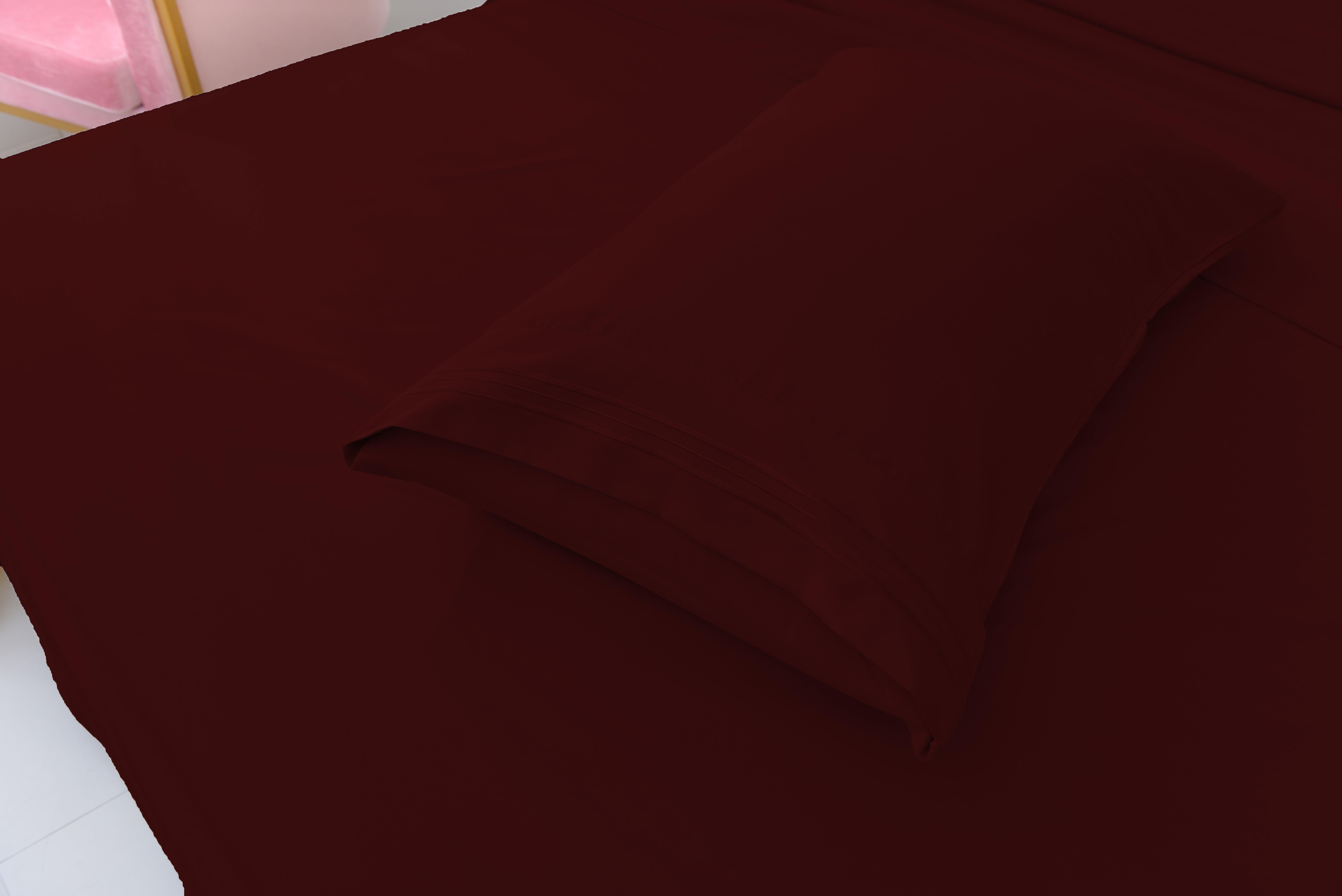 Deluxe2000 Series Soft Bamboo Derived Rayon Sheet SetsQueen Burgundy