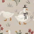 thumbnail image 4 of Yayeee Shower Curtain with Hooks 72"x72" Waterproof Fabric Bathroom Hanging Decor, Gray Cartoon Goose Pattern, 4 of 5