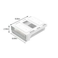 thumbnail image 3 of Hidden Plastic Storage Box Under Desk Drawer, Table Hidden Organizer Slide Out Large Storage Desktop Pencil Tray For Office Home School Kitchen Self-Adhesi, 3 of 6