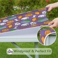 thumbnail image 6 of Halloween Themed Table Cover with Elastic Edge 36x36 Inch Square - Features Ghosts and Pumpkins Pattern for Festive Seasonal Table Protection, 6 of 6