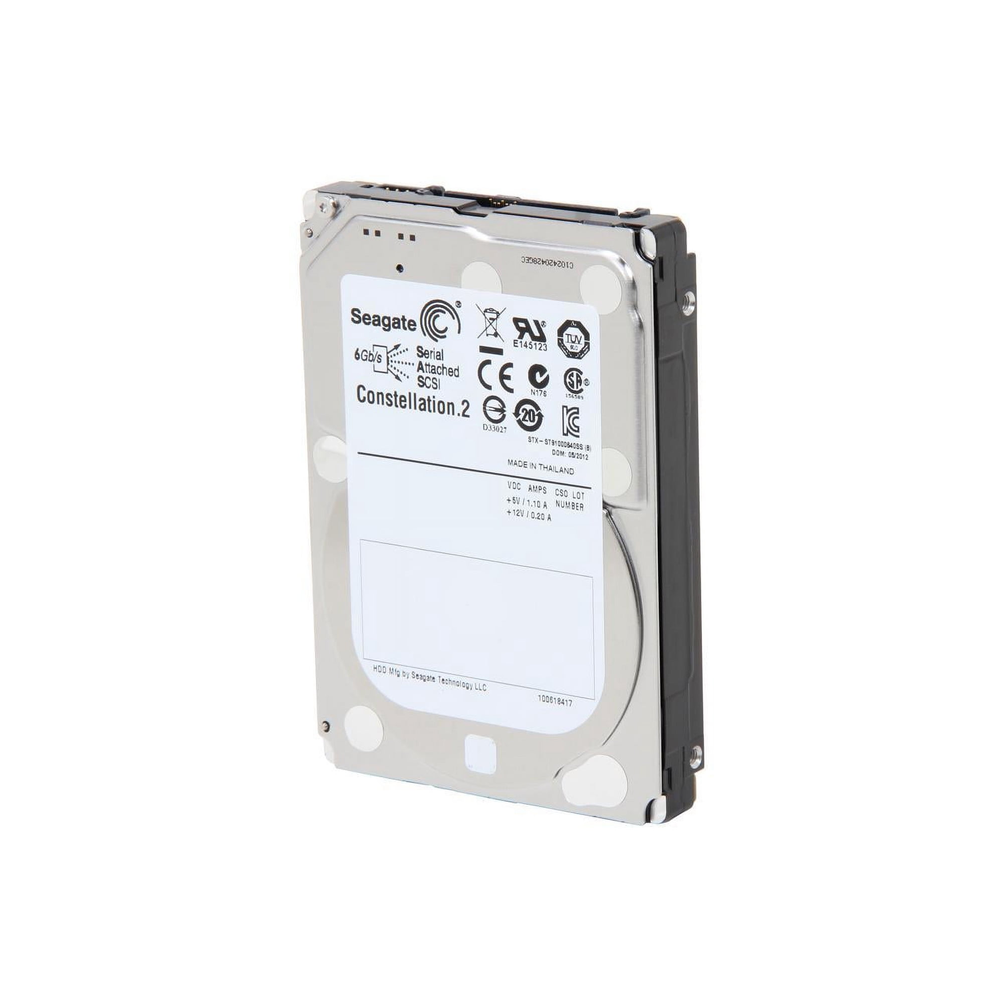 Seagate Constellation.2 ST91000640SS 1TB 7200 RPM 64MB Cache SAS 6Gb/s 2.5" Internal Enterprise Hard Drive Bare Drive