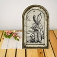 thumbnail image 5 of CoreLiving Retro Bunny Easter Canvas Wall Art Set - Rustic Countryside Farmhouse Easter Eggs Wreath Prints Paintings Pictures Decor for Living Room Bedroom Bathroom Decoration, 5 of 9