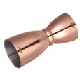 thumbnail image 4 of Uxcell Cocktail Jigger, 1oz/1.5oz Glass Measuring Cup, Stainless Steel Rim Bell Jigger Measuring Cup Bar Kit Copper, 4 of 5