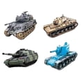 thumbnail image 1 of 4pcs Tank de bricolaje 4D Modelos de en miniatura Recolección de adornos Niños Decoración de escritorio Regalo de cumpleaños Vehículo, 1 of 9