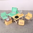 thumbnail image 4 of Doll House Furniture Set With Miniature Foldable Chair And Table Figure For Camping Scene Display Setting Decoration, 4 of 8