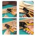 thumbnail image 2 of RJ45 Crimping Tool Networking Cable Crimper Cutting Tool Crimping Stripper Punch Down RJ45 Ethernet Cable Crimper, 2 of 9
