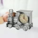 thumbnail image 4 of Reloj de Mesa de Tren ANGGREK Despertador Modelo de Tren Plateado para Oficina, 4 of 7