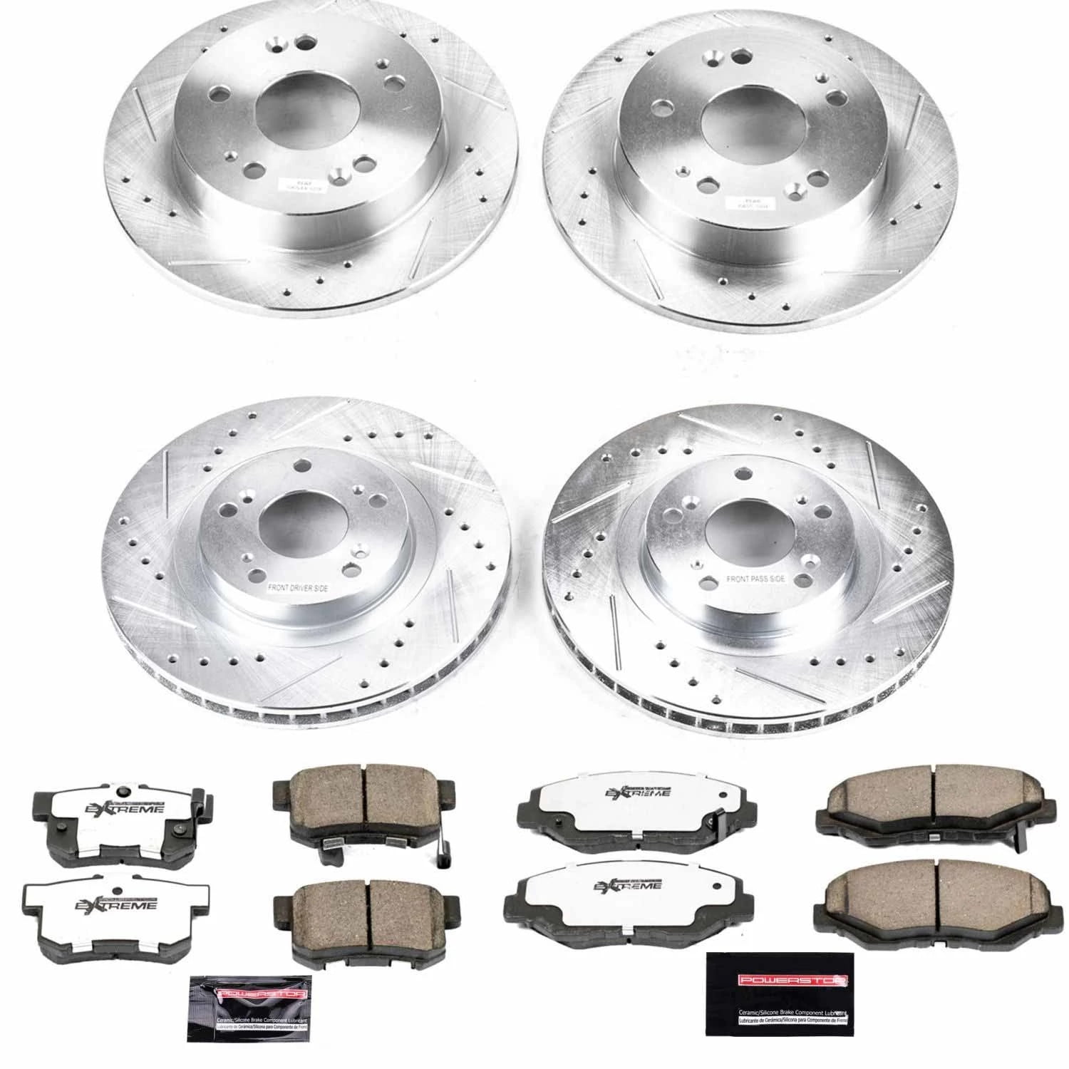 Power Stop Front and Rear Z26 Street Warrior Brake Pad and Rotor Kit K6327-26