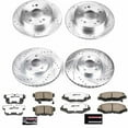 thumbnail image 3 of PowerStop Front and Rear Z26 Street Warrior Carbon-Fiber Ceramic Brake Pad and Drilled and Slotted Rotor Kit Fits: ACURA HONDA Select Models K6327-26, 3 of 9