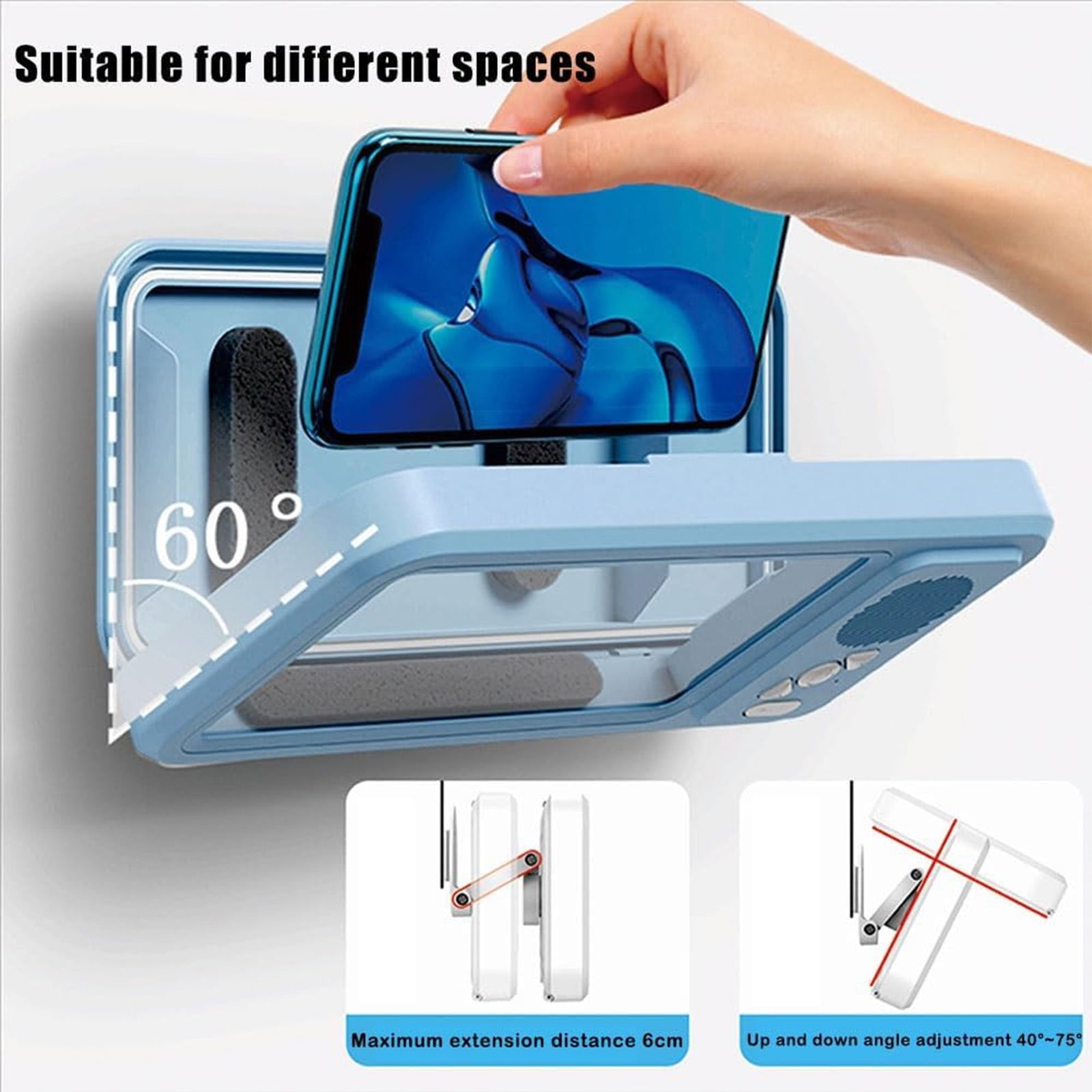 Waterproof Phone Holder, Aqua Play Phone Holder with Speaker, Waterproof  Secure 360 Mount, Waterproof PhoneHolder with Built-in Bluetooth Speaker  2PC - Walmart.com