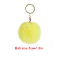 thumbnail image 2 of Inteprter Fuzzy Ball Llavero Llaveros Conveniente Multi-colores Llaveros Mujeres para Niños Adultos Ancianos Estudiantes Amarillo 5 cm Type3 NO3, 2 of 6