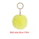 thumbnail image 5 of Wosthever Llavero de bola peluda Llaveros cómodos Llaveros delicados convenientes Mujeres para niños Adultos Estudiantes mayores Amarillo 5 cm Type1 NO1, 5 of 6