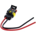thumbnail image 4 of MOTOALL 5 kits 2 Pin Way 16 AWG Waterproof Connector Male & Female Socket Plug Pigtail Wire Harness Lead Wiring Loom, 4 of 5
