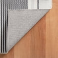 thumbnail image 3 of Dash & Albert Gunner Stripe Machine Washable Rug, 8' x 10', Grey, 3 of 7