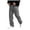 Grey, variant on Men's Track Pants Straight Leg Acitve Streetwear Elastic Waist Parachute Pants with Pockets Black for Size L