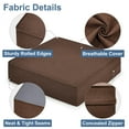 thumbnail image 3 of Shinnwa Extra Large Recliner Cushion for Elderly Dual-layer Memory Foam Seat Cushion 20 x 20 x 5 Inch Thick Riser Chair Cushion for Couch Armchair, Brown, 3 of 6