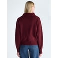 thumbnail image 3 of Free Assembly Women's and Women's Plus Quarter Zip Sweater, Midweight, Sizes XS-4X, 3 of 5