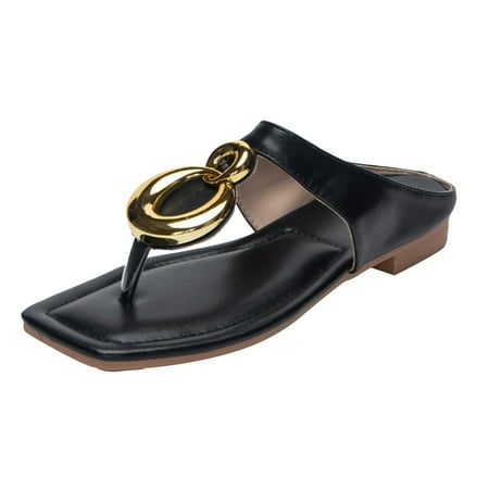 

KmaiSchai Tiger Slippers New Casual Slipper Lady Slides With Square Head Hollowed Out Ladies Women Beach Flip Flops Flat Sandals Shoes Comfort Sandals For Women Womens Sandal Slides Women ry Slip