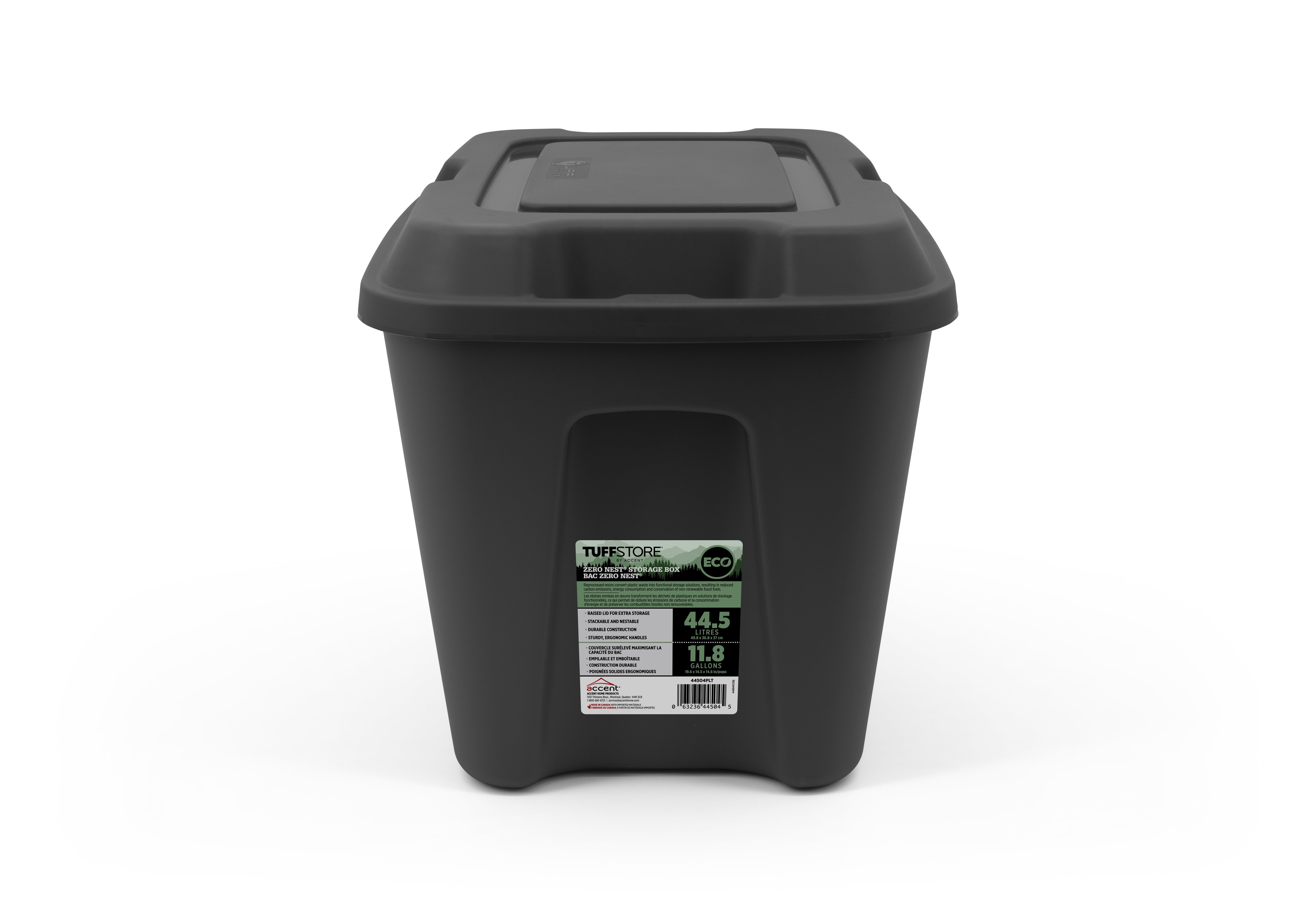 44,5 l (11,7 gal), gamme Zero NestMC