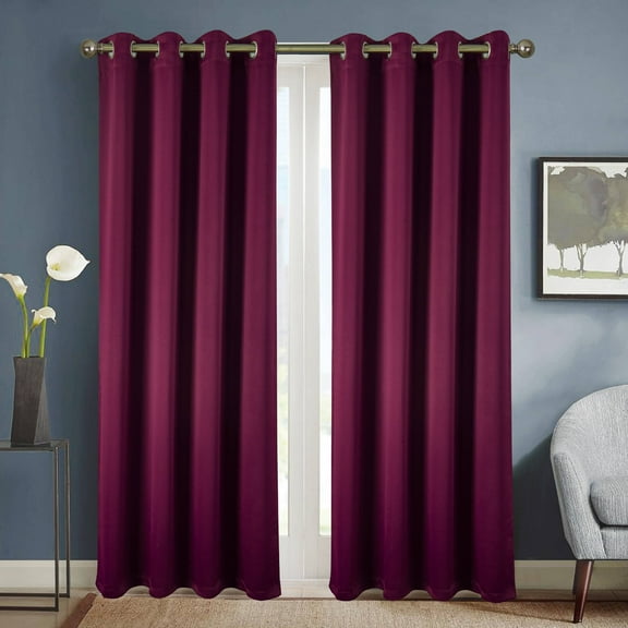 Anchorage Solid Blackout 54 x 84 in. Grommet Single Curtain Panel by Olivia Gray