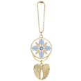 thumbnail image 1 of Porte-clés Motif Moderne Fleur Répète Pendentif Aile d'Ange, 1 of 4