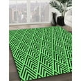 thumbnail image 2 of Ahgly Company Indoor Rectangle Patterned Deep Emerald Green Area Rugs, 2' x 5', 2 of 6