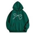 thumbnail image 1 of Chandail à Capuche pour Femmes, Manches Longues, Motif Sportswear, Mode 2025, Décontracté, 1 of 6