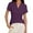 Purple, variant on V Neck Loose Fit Short Sleeve Shirt for Women Spring Summer Tail Hem Blouse Top Women's T Shirts Short Sleeve Tops for Women Womens Tops Summer