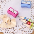 thumbnail image 4 of EeaseCA 24pcs Handheld Plastic Pencil Sharpener Mini Manual Pencil Sharpener (Mixed Colors), 4 of 9