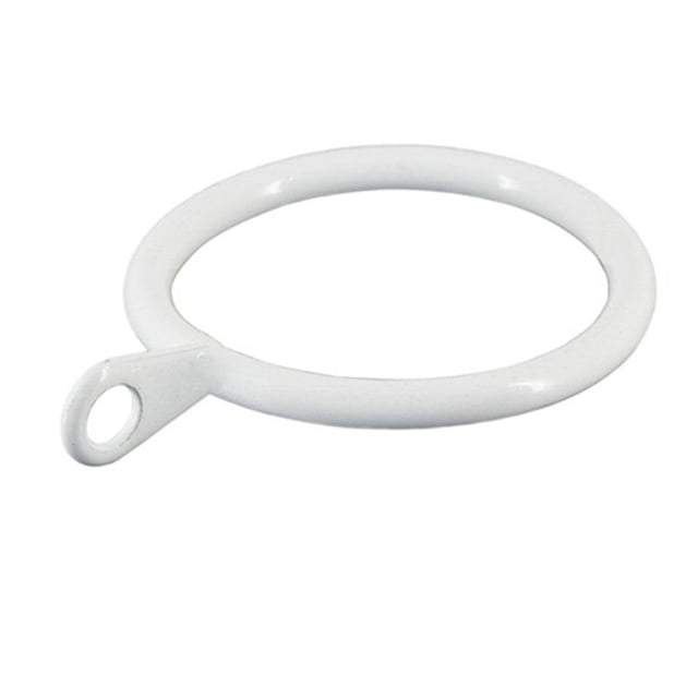 Anillos de hierro para cortina Kearding 12 piezas blanco