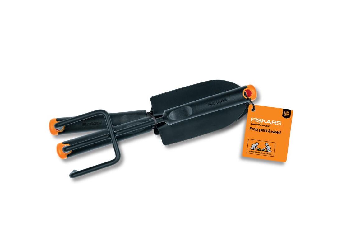 Fiskars 3-Piece Garden Tool Set with Rust-Resistant Steel photo 4