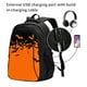 thumbnail image 2 of Balery Halloween With Black Bats Mochila con carga USB para hombre y mujer - Mochila impermeable y antirrobo para laptop con puerto USB para viajes, trabajo, 2 of 7