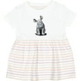 thumbnail image 3 of Inktastic Curious Rhinos Girls Baby Dress, 3 of 5