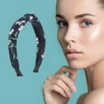 thumbnail image 2 of Unique Bargains 1 Pc Fashion Little Chrysanthemum Pattern Headbands for Women Navy Blue, 2 of 6