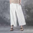 thumbnail image 2 of FNFYFH Liquidation Pantalons en Lin Confortables pour Femmes, 2 of 4