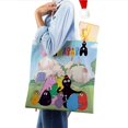 thumbnail image 4 of Barbapapa Bolso de tela con estampado de lienzo para mujer, bolsa de compras reutilizable y estética, con cremallera interior, regalo para mujer,38*45cm., 4 of 6