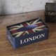thumbnail image 3 of Ferric Tissue Box Cover Retro Napkin Holder Decorative Tissue Paper Container Union Jack Blue 8.4" x 4.5" x 2.8, 3 of 3