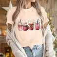 thumbnail image 6 of ICHUANYI Women's Summer Shirts Fashion Casual Crew Neck Short Sleeve Tops Valentine's Day Print T-shirt Cloth New Trending, 6 of 6