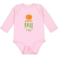 thumbnail image 3 of Inktastic Happy Fall Y'all, Pumpkin, Arrow - Orange Green Boys or Girls Long Sleeve Baby Bodysuit, 3 of 5