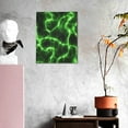 thumbnail image 3 of Sikiie Green Lightning Print Canvas Decorative Hanging Painting, Anti-shrinkage Hanging Frame, Suitable for Home, Office Wall Decorations, 3 of 6