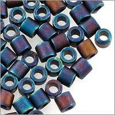 Miyuki Delica Seed Bead 8/0 Metallic Matte Blue AB