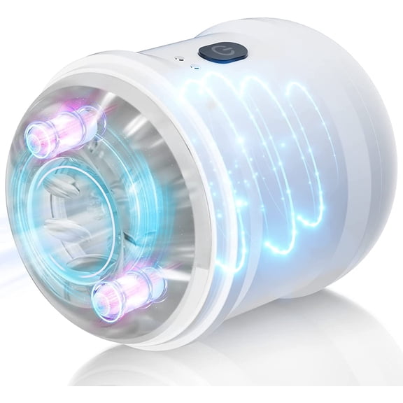 Male Masturbator Cup Sex Toys Dual Open-Ended Pocket Vibrator for Men with 10 Vibration Modes