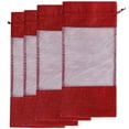 thumbnail image 2 of Miangastore Sac en Toile de Jute Rouge Lin 4 Pcs 11.8X5.5X5.5In, 2 of 8