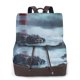 thumbnail image 1 of Easygdp Lighthouse in a Stormy Sea Mochila de Cuero para Mujeres, Bolso de Hombro, Bolsos de Mano de Moda para Trabajo y Viajes, 1 of 4