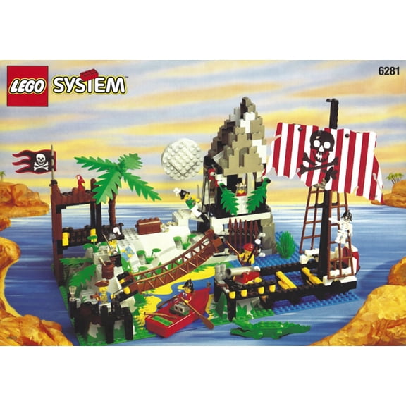 LEGO System Pirates Perilous Pitfall 6281 Vintage Building Set