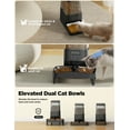 thumbnail image 6 of FeelNeedy Automatic Cat Feeder, 5L Timed Pet Food Dispenser, Elevated Cat Dog Feeder with 2 Stainless Steel Bowls, Black, 6 of 9